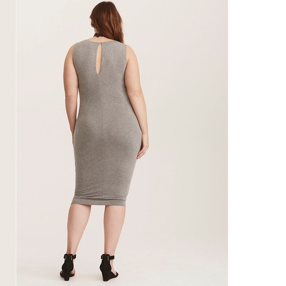 Torrid Side Cinch Jersey Knit Bodycon Dress, 1 - Picture 2 of 8